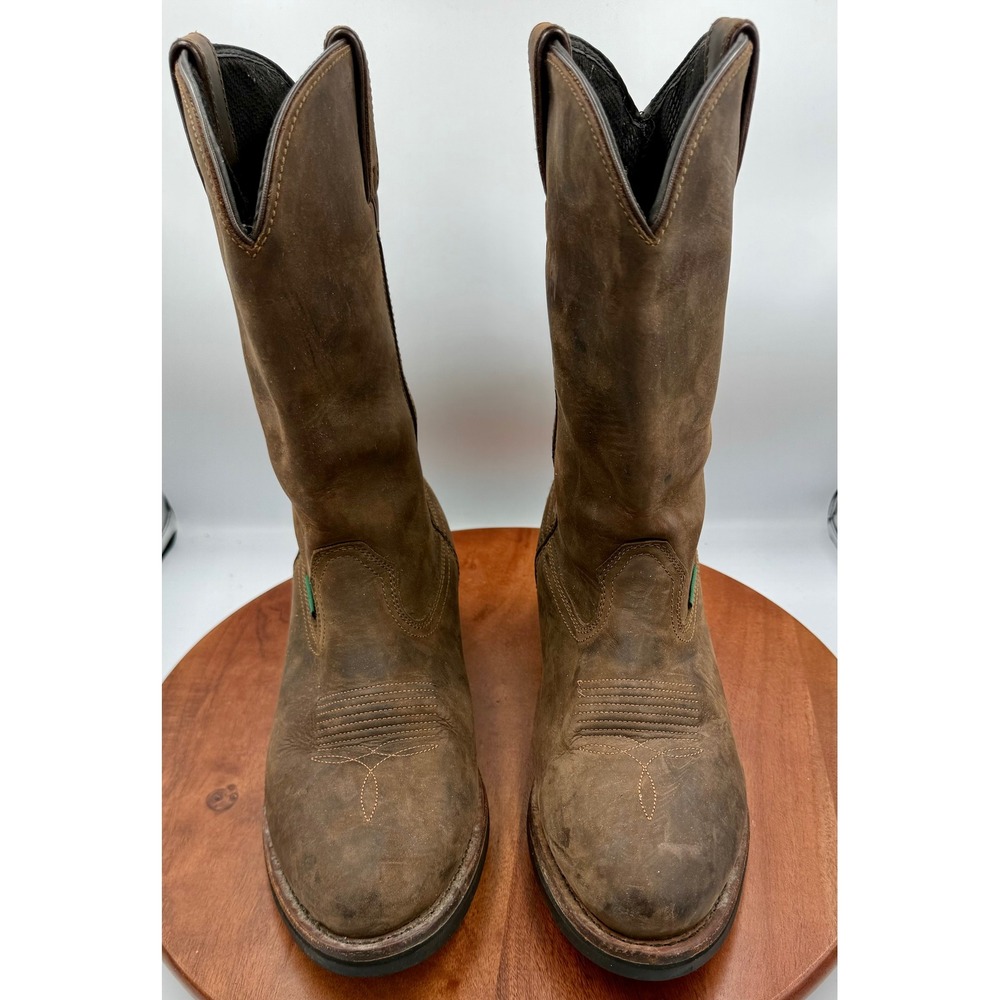 Dan Post Men Albuquerque Waterproof Work Boot Brown Leather DP69681 12EW Western